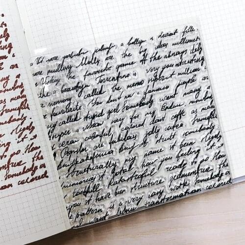 The Letter Clear Transparent Stamp Seal For DIY Scrapbooking Rubber Stamp Card Making Album Decoroation Crafts