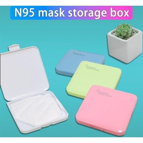 PP Mask Storage Box Mask Holder Portable Dust-Proof Childrens Student Mask Box Medicine Box Bank Card ID Card Bill Storage Box