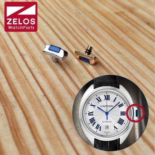 Sapphire watch crown for cartier Cle watch adjust time parts tools