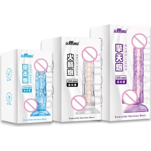 Adult Sex Toys Simulation Penis Female Penis Masturbation Device Dildo with Sucker Dildo Sex Toys for Women