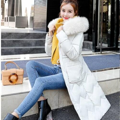School Sale New Cotton Wind Girl 2019 Winter Korean Easy Will Code Long Mianfu Two-sided Clothes Cotton-padded Loose Coat Woman