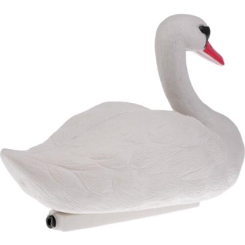 Swan Decorations Pond Simulated Cute Exquisite White Floating Swan Decorative Tool Garden Ornament Hunting Baits