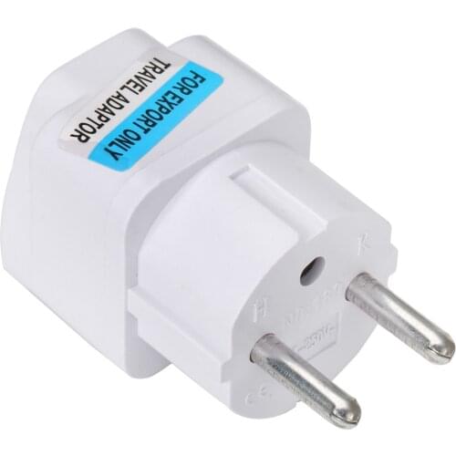 Universal UK US AU to EU White European Charger Power Socket Plug Power Adapter Travel Converter
