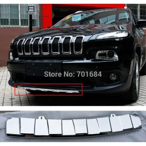 Wotefusi ABS Electroplating Front Bumper Protector Plate Guard For Jeep Cherokee 2013 2014 2015 2016 [QPA394]