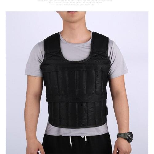Catazer Loading Weight Vest For Boxing Weight Training Workout Fitness Gym Equipment Adjustable Waistcoat Jacket Sand Clothing