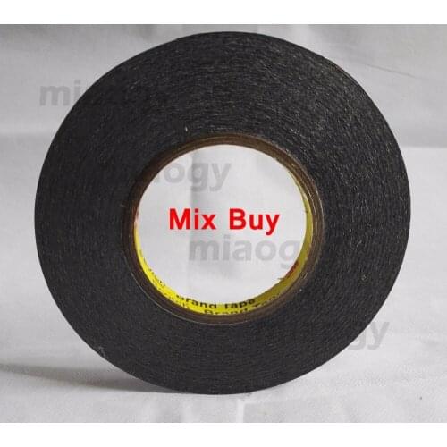 1mm/1.5mm/2mm/3mm/4mm/5mm Choose, Adhesive Black Strip Tape for phone tablet LCD Screen Display Fix 50meters/roll
