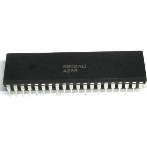 1pcs/lot Mos 6502 MOS6502 6502AD R65C02AP MOS-6502 6502B = UM6502 SY6502 DIP-40 In Stock