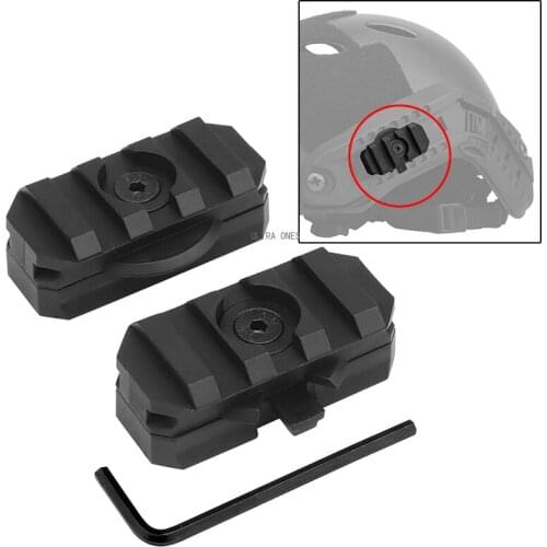 19mm Tactical Fast Helmet Rail Mount Adapter Adjustable ARC Airsoft Paintball Cs Rail Guide Hunting Military Helmet Accessories