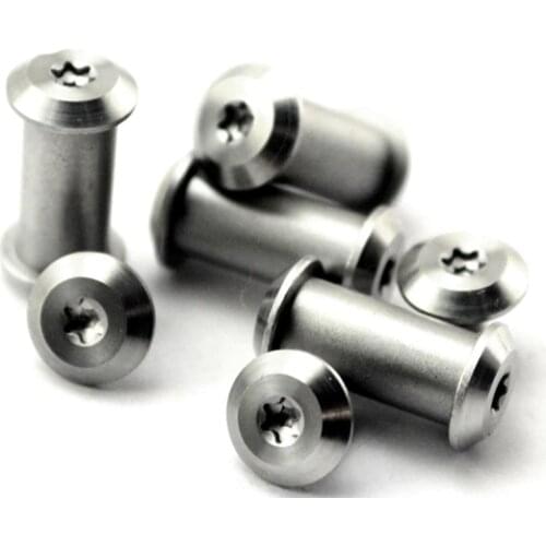 2 sets Diy Knife screw Making knife Handle Plum blossom rivet 416J steel m3.5 /20size