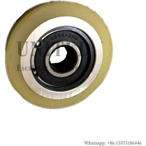 20pcs UNITED Elevator Guide Shoe Roller Counterweight Roller OD76mm W21mm Bearing 6204