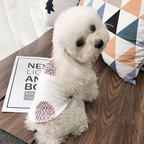 2018 Hot Pineapple Printing Cotton Pet Summer Clothes for Dogs Puppy Soft Breathable Dog Vest Tshirt for Cat Small Dogs S-XXL FB