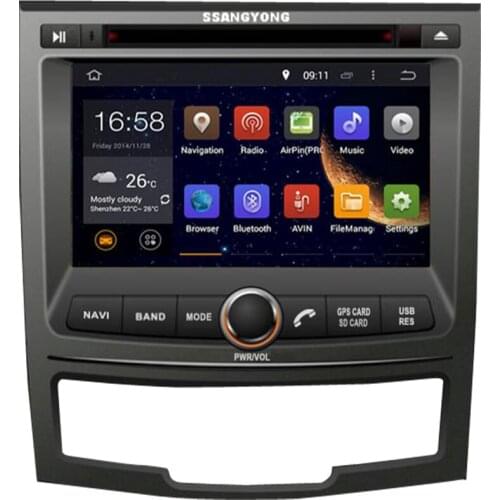 7"IPS screen 4G Android 10 AV Output CAR GPS For SSANGYONG KORANDO 2010-2012 DVD PLAYER navigation radio multimedia sterero