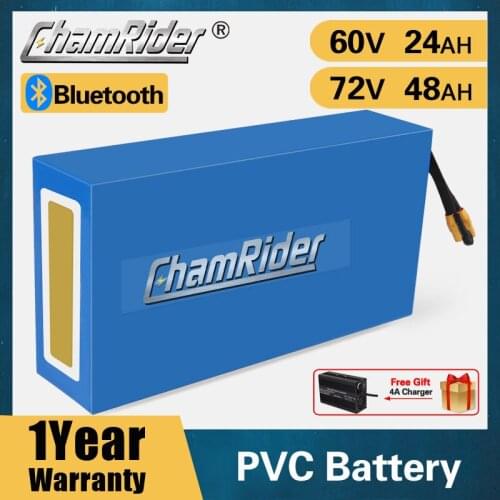 Customized 72V 20AH Ebike Battery 60V 20AH Battery 3000W electric bike battery 1500W Lithium Battery 70A Smart BMS APP Powerful