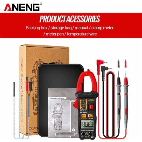 ANENG ST194 6000 Counts 600V DC/AC Digital Clamp-on Multimeter Current Tester True RMS Amp Meters Capacitor Meter Test