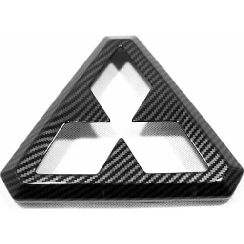 For Mitsubishi ASX 2019 2020 Car Front Grill Centre Logo Frame Central Panel Sequin Cover Trim Sticker Car Styling Accessories