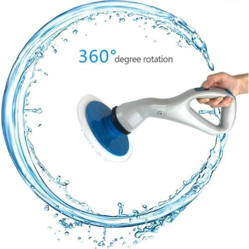 Electric Cleaning Brush With Detachable Head Hurricane Muscle Scrubber Cordless Brush Bathroom Kitchen Tub Tile Cleaning Brush