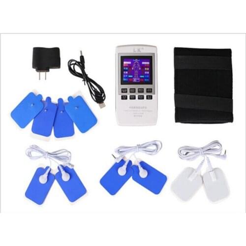 EMS English Voice Rechargeable Electronic Muscle Stimulation Trainer Sculpting Electrotherapy Body Massager TENS Physiotherapy