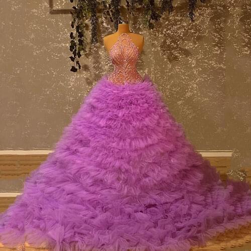 Colorful Sexy Evening Dresses One Shoulder A-Line Tiered Ruffle Custom Made Size Split Floor-Length Custom Made Formal Gowns