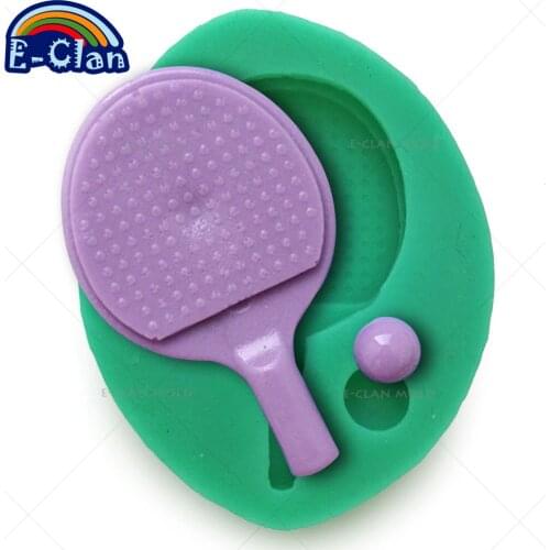 Bakeware Limited New Table Tennis Sport Molds for Cake Decorating Fondant Mold Chocolate Soap Mould Tools F0604BB35