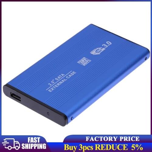 External Hard Drive Case 2.5 SATA III II I to USB3.0 HDD SSD Enclosure Tool Free HD Enclosure Super Speed for Windows