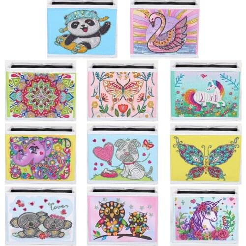 DIY Special Shaped Diamond Painting Household Storage Box Cartoon Animal Picture of Rhinestone Art Organizer Home Decoration