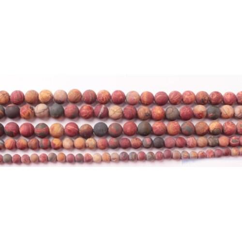 Natural Frost picasso jas-per Round Beads 15inch ,Wholesale For DIY Jewellery Free Shipping