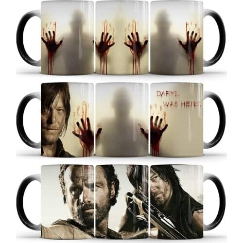 The Walking Dead Color Changing Mug Creative Thermochromic Ceramic Tea Milk Water Coffee Mugs Home Office Drinkware Cup Gifts