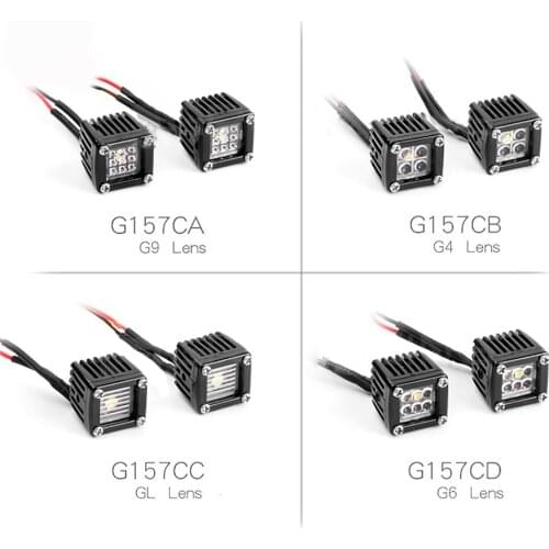 Square Spotlight Lamp Light for 1/10 SCX10 III Climbing RC Car Model Accessories