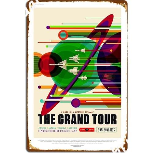 The Grand Tours Metal Sign Club Pub Garage Designing Plaques Tin Sign Poster