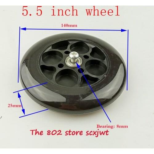 Lightning shipment 2 pcs 5 1/2 wheel 5.5 inch wheel 140 mm wheels 5.5' for Electric scooter baby car trolley cart,caster wheels