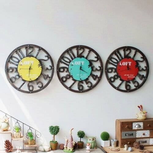 Wall Clock Modern Design Creative Wood Round Arabic Numerals Rimless Single Face Wall Mount Coffee Bar Desktop Decoracion Clocks