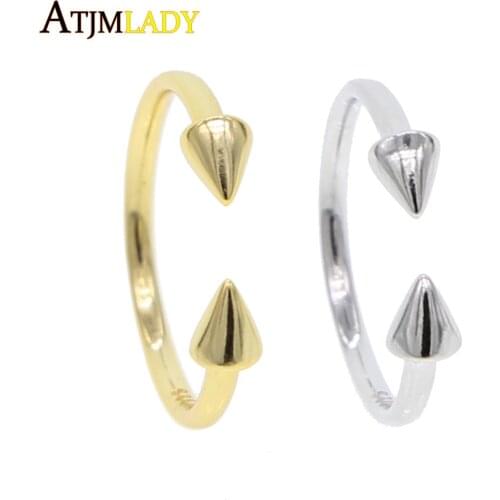 New 925 Sterling Silver Adjust Size Arrow Open Ring Jewelry Women Beautiful Valentines Day Gift