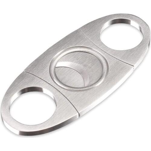 50 X Free Shipping New Pocket Stainless Steel Cigar Cutter Knife Double Blades Scissors Shears Scissor