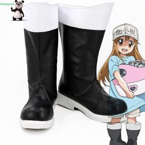 Cells At Work Platelet Black White Cosplay Shoes Cosplay Boots CosplayLove