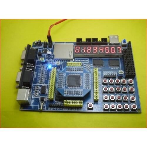 ATMEGA128 Development Board Experiment Board Support SD Card TFT Color Screen Stepper Motor Infrared LCD