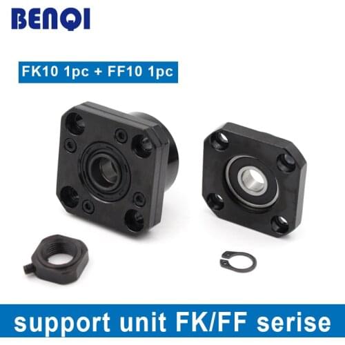 Support unit FK/FF10 for SFU1204,SFK1202 ballscrew 1pc FK10+1pc FF10