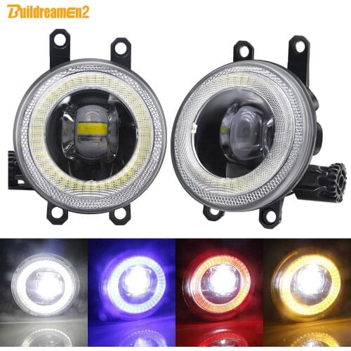 Angel Eye Fog Light Car Front LED Fog Lamp DRL For Toyota Land Cruiser Prado Camry Prius C-HR CHR Tundra Sienna Avalon Solara