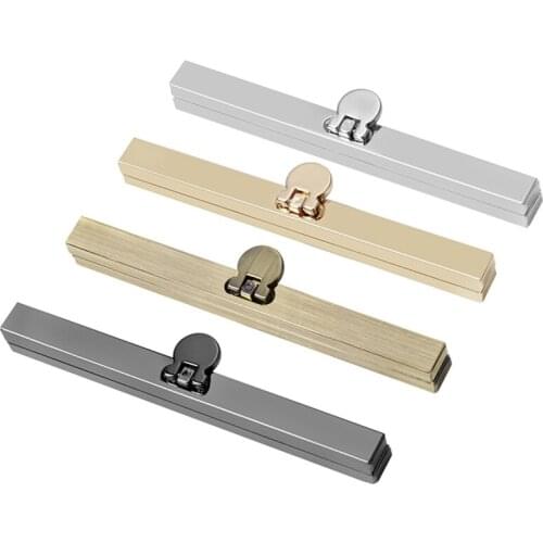 1pc Purse Wallet Frame Bar Edge Strip Clasp 11.5cm 19cm Metal Openable Replacement Accessories