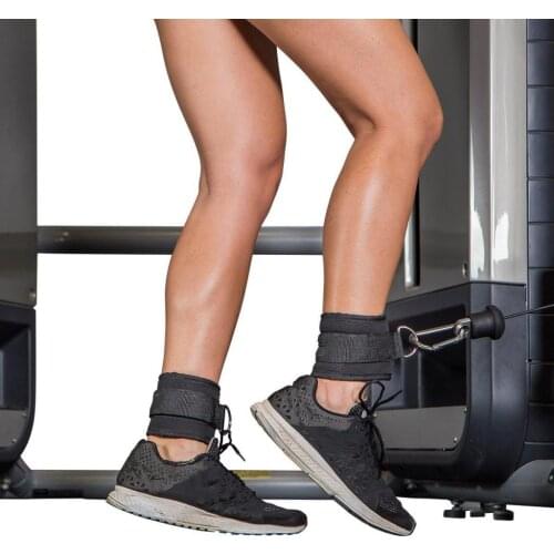 Adjustable Padded Fitness D Ring Ankle Strap for Leg Extensions Cable Machines Gym Exercise Ankle Strap Weight Lifting