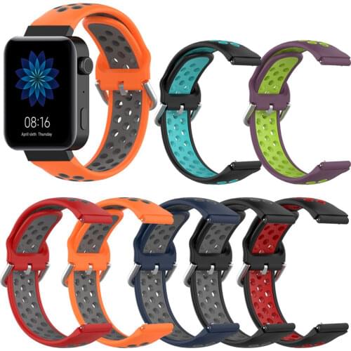Watch Band For Xiaomi Mi Smart Watch Soft Silicone Watch Bracelet Replacement Correa For Xiaomi Mi Watch Strap Accessories 18mm