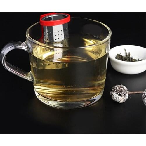 Stainless Steel Tea Infuser Loose Leaf Tea Diffuser Strainer Herbal Spice Filter Drinkware Tea Accessories With Handle Hanger