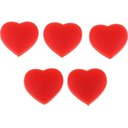 5Pcs Heart Shape Tennis Racket Vibration Dampeners Racquet Shock Absorbers