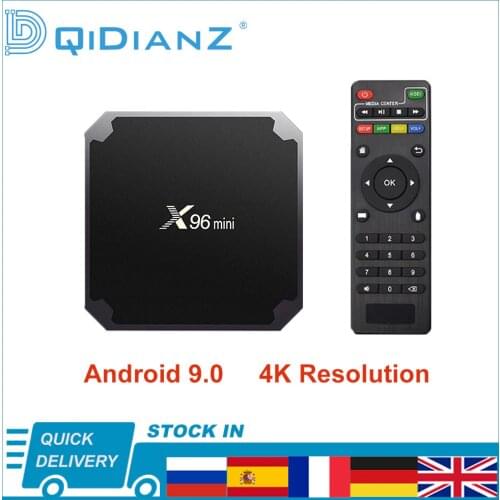 X96mini Android 9,0 4K Smart TV BOX 1080P Quad Core X96 mini TV BOX Amlogic S905W 2,4G Wireless WIFI media player