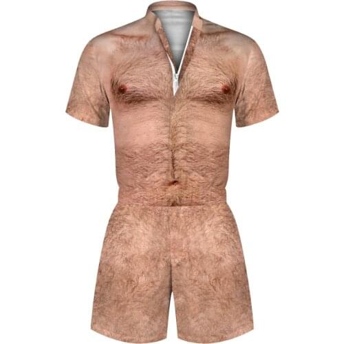 3D Printed Overalls Women Mens Rompers Casual Short Jumpsuit Beach Sets One-piece Outfits Playsuit