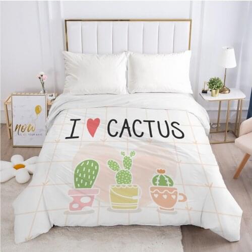 1pc Luxury Duvet cover Quilt/Blanket/Comfortable Case Single Double Queen King Size Bedding 140x200 240x220 200x200 CACTUS