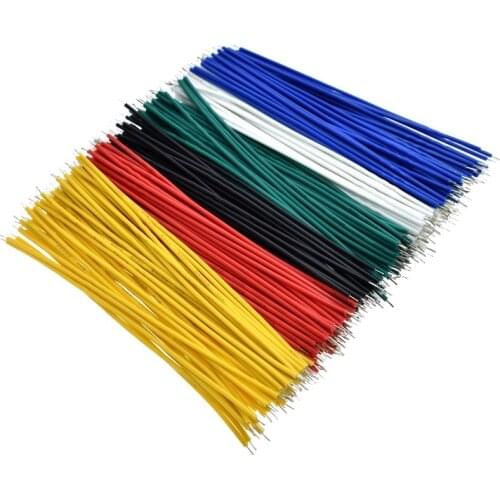 100PCS Tin-Plated Breadboard PCB Solder Cable 24AWG 10CM Fly Jumper Wire Cable Tin Conductor Wires 1007-24AWG Connector Wire