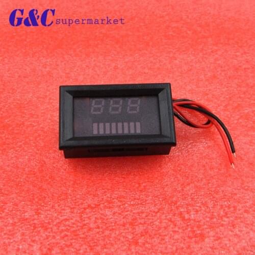 12V Lead-Acid Battery Power Capacity LED Indicator Digital Voltmeter Tester diy electronics