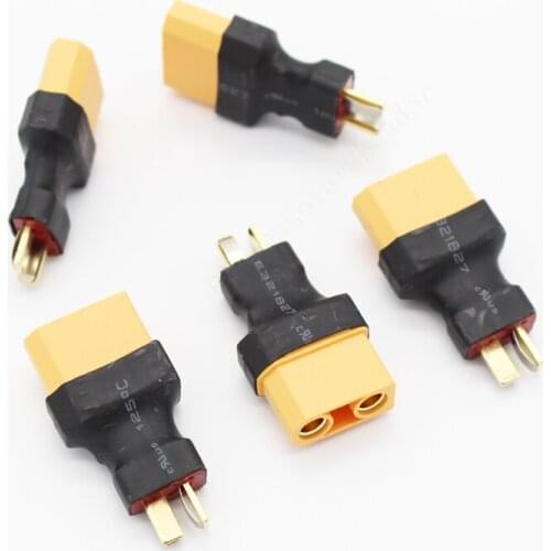 200 pcs/lot RC Parts XT90 Female To Anti-Skid T Plug Male No Wire Adapter for Model Plane DX0204