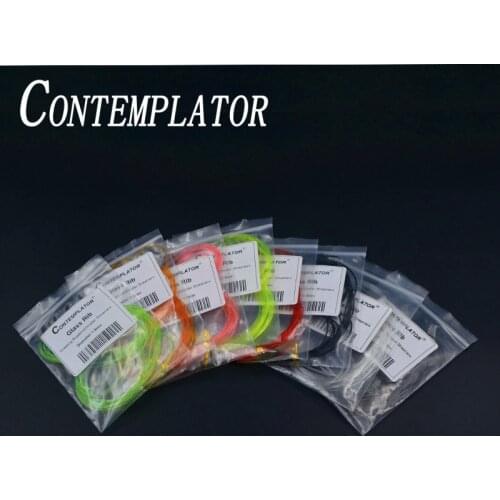 8optional colors 3m Ice Stretch Rib nymph shrimp midge bodies dia.0.8mm/1mm glass ribs transparent tubular fly tying materials