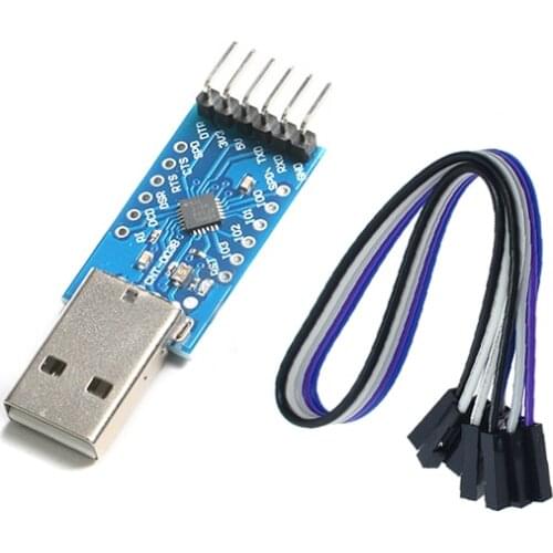 CP2104 USB 2.0 to TTL UART 6PIN Module Serial Converter STC PRGMR Replace CP2102 With Dupont Cables